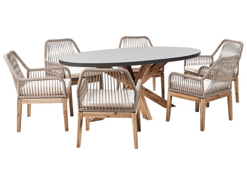 Gartentisch oval faserzement - oval,