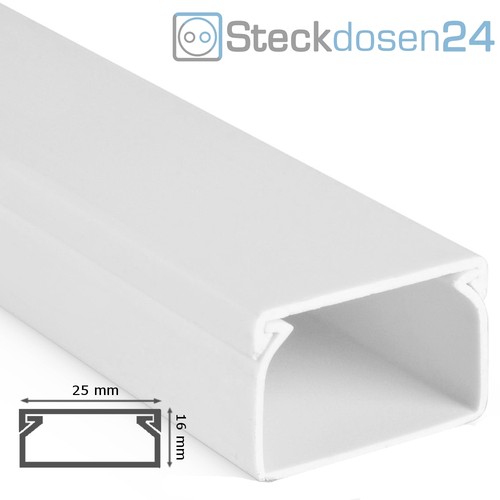 10x kabelkanal 16x25x1000mm - 10x,