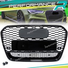 Frontgrill Wabengrill Kühlergrill Schwarz für AUDI A6 C7 4G Limo Avant 2011-2014
