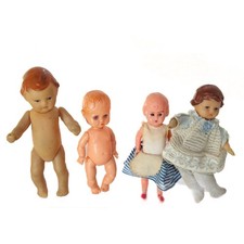 Alte Vintage Puppenhaus Puppen