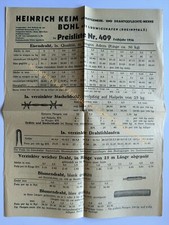 Reklame Flugblatt 1936 Böhl