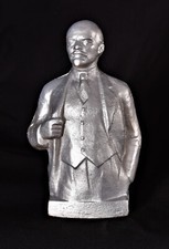 Wladimir LENIN Statue DDR СССP UdSSR Sowjetunion selten Gusseisen Farbe Silber