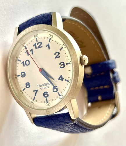 Trend design quartz uhr - quartz, blaues