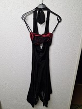 edele Boutiqueware ,sexy Kleid schwarz, Bustie, Stretch,Zipfelrock 