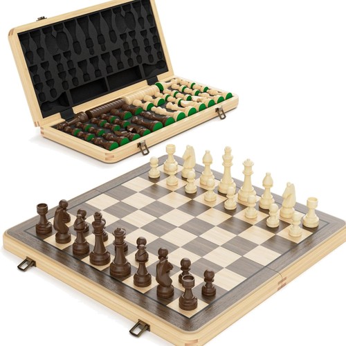 Schach dame set holz 38cm - dame,