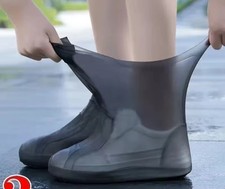 1 Paar wasserdichte Silikon-Überschuhe, lippenbeständige Gummi-Regenstiefel, Reg