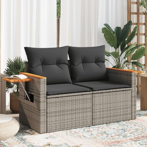 Gartensofa mit kissen - kissen, 2-sitzer