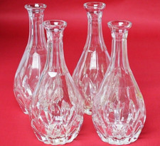4 alte große Karaffen Dekanter Kristallglas Kristall geschliffen Kristallkaraffe