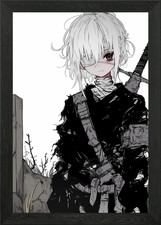 Anime Mädchen mit Schwert