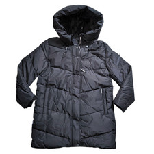 Khujo Damen Winter Jacke Mantel Parka Jordis3 Gr XXL Schwarz Kapuze Warm NEU