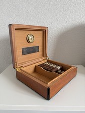 Zigarren Humidor Elie Bleu Paris Mahagonie Zigarrenkiste