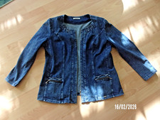 blaue  Jersey - Jacke in