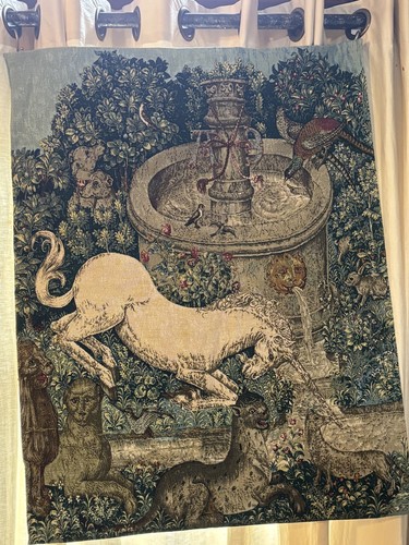 Gobelin wandteppich einhorn - gobelin,