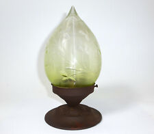 Lampe mit Glasschirm um 1900