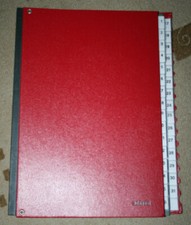 Leitz 5931 * Pultordner * 31 Fächer * rot * Vorordner