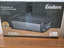 Enders AURORA Tischgrill Holzkohle Grill raucharm Camping BBQ rauchfrei Grau