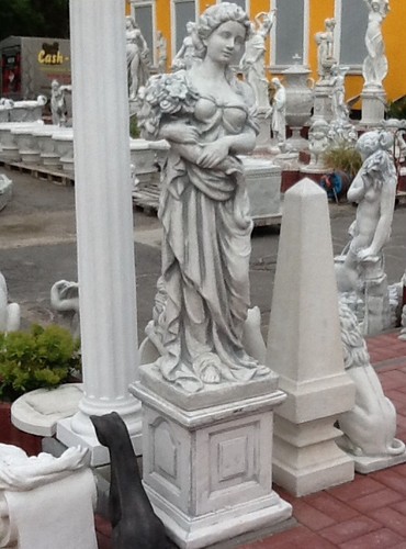 Steinfigur steinguss frau - steinfigur,,