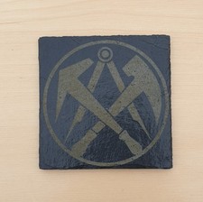 Schiefer Tischdeko Bierdeckel