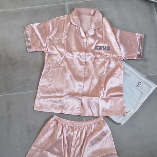 Damen satin schlafanzug set - damen,