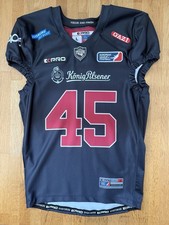 Rhein Fire  Game Worn Sondertrikot aus der Saison 2024. #45 Pinter Größe „L“.