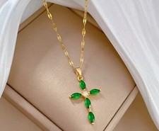 Luxus Goldene Kreuzkette