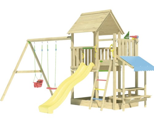 Doppelschaukel spielhaus mit - doppelschaukel,