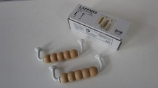2x Ikea Lappmes Möbel/Küchen/Schrank/Tür-Griff Birken-Holz/weiß 112mm 404.461.22