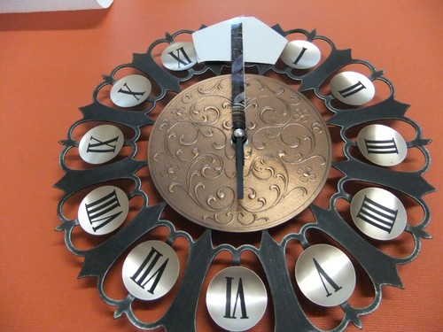 Wanduhr metall schwarz - metall, schwarz-
