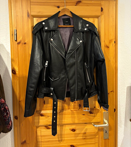 Mng damen biker lederjacke - mng,
