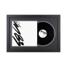 Schallplatten Bilderrahmen -LP-Cover und Vinyl -in Schwarz