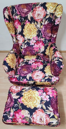 Laurel ohrensessel mit hocker - laurel,