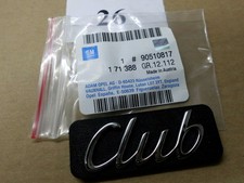 Emblem "CLUB" Zierleiste vorne