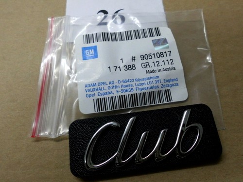 Emblem club zierleiste vorne - emblem, "club"