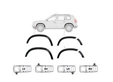 Schwarz Radlauf Zierleisten Set 6-tlg für SKODA YETI vorne & hinten Bj 2009–2013