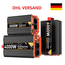 3000W 4000W 6000W Reiner Sinus Wechselrichter 12V/24V Spannungswandler Inverter