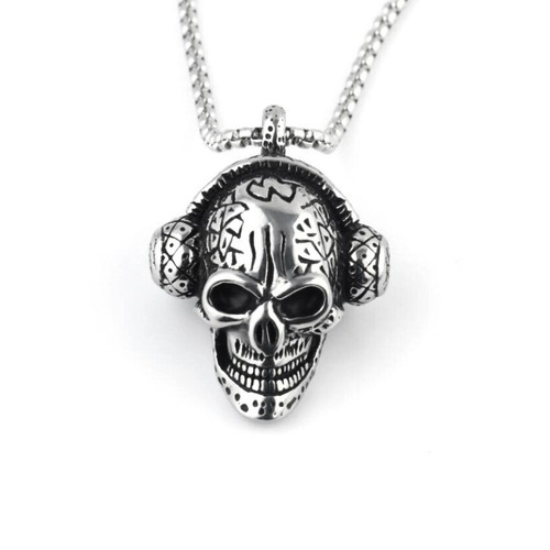 Herren silber gothic totenkopf - herren,