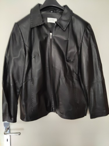 Schwarze nappaleder jacke - schwarze,