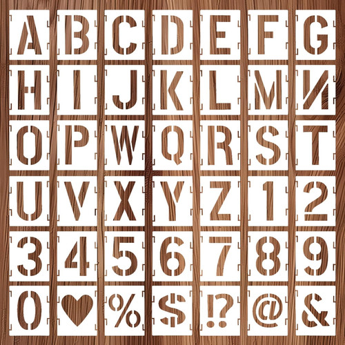 Stück buchstaben schablone - 42,
