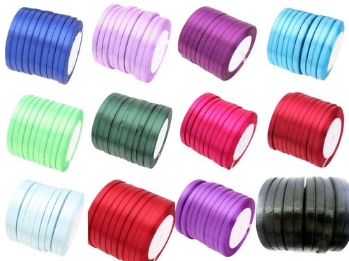 22m satinband 6mm dekomaterial - satinband,