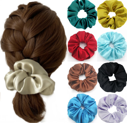 Glanz satin haargummi - satin,