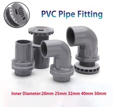 PVC Wasserrohr Fitting Wasserleitung Schott Winkel Fitting Verbinder ID 20- 50mm