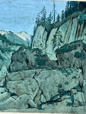 Aquarell auf papier - papier, signiert