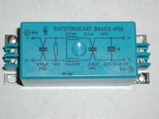 Siemens Netzfilter B84102-K50, 2x 4A, 250VAC, 50/60Hz, Entstörfilter