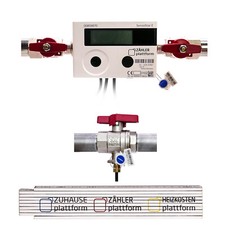 Wärmezähler Qn 1,5 110 mm Eichung 2025 MID + Einbausatz 3/4" Direktmessung