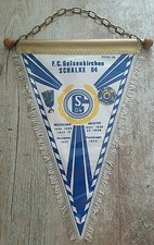 *RAR* Orig. Wimpel FC Schalke 04 mit Holzstange Metallkette 1.Bundesliga S04 DFB