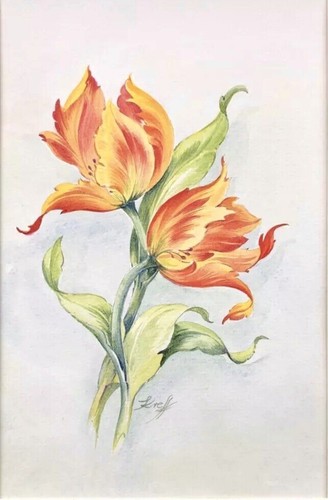 Original gemälde tulpen - original,