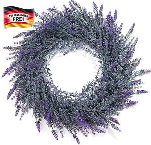 Lavendel kranz 48cm türdeko - lavendel-kranz,