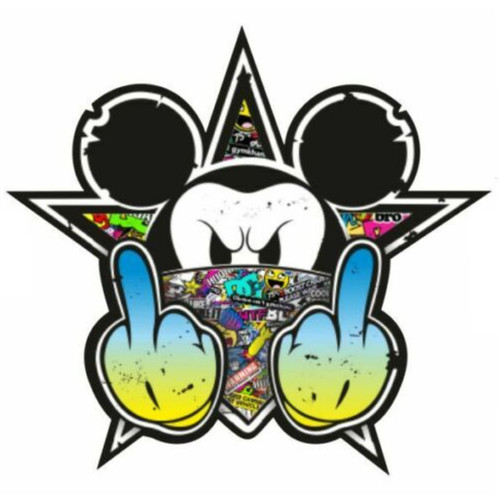 Bad mickey aufkleber - mickey,