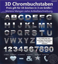 Stück chrombuchstaben - 3d,