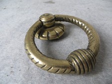 ANTIKER TÜRKLOPFER - MESSING, MASSIV